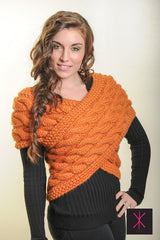 Knitting Pattern - Handknit designer Sweater Vest Wrap PDF Pattern