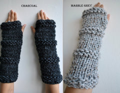 Claire's Gloves Jewelry Hand Knit Chunky Mittens, Infinity Gloves- Colors Available